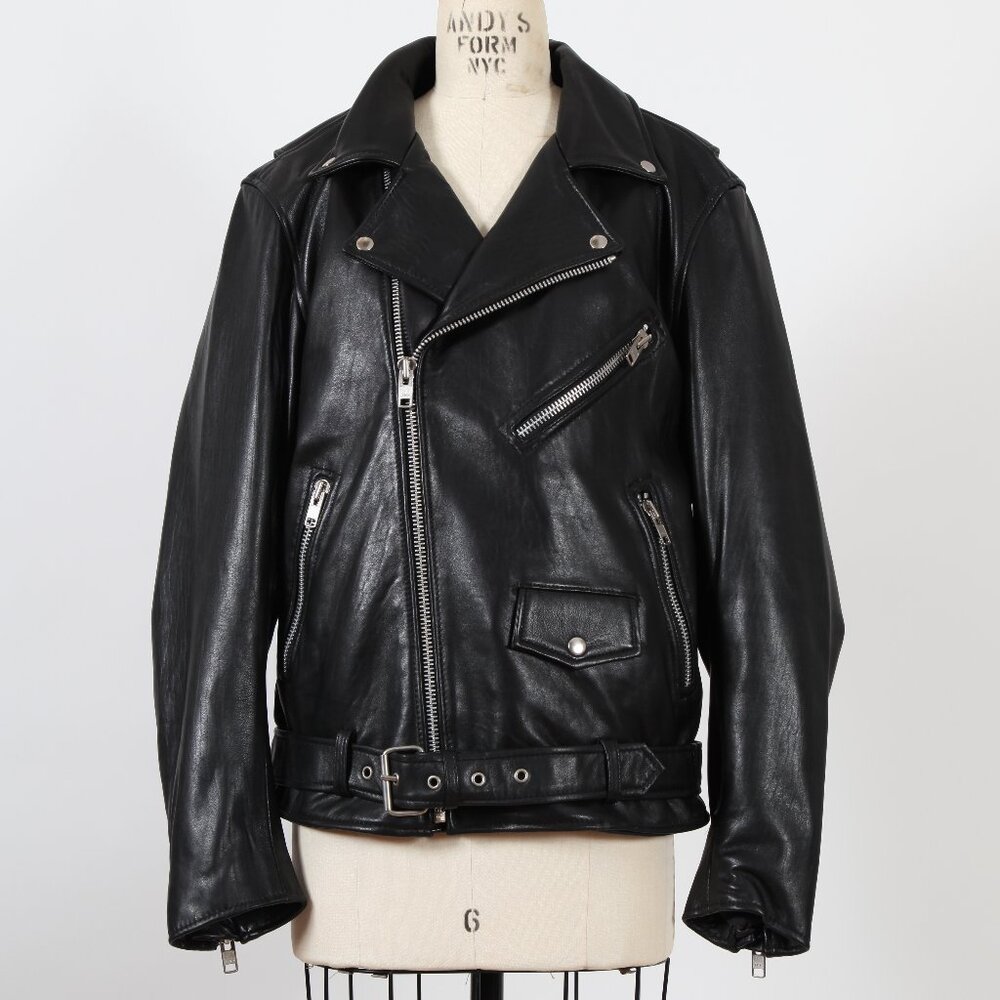 Whet Blu Jay Black Leather Jacket